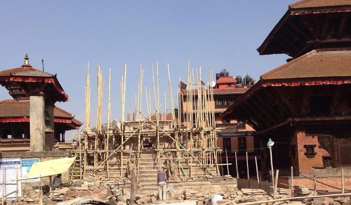 भूकम्पले भत्काएको राममन्दिर पुनःनिर्माण गर्न शुरु